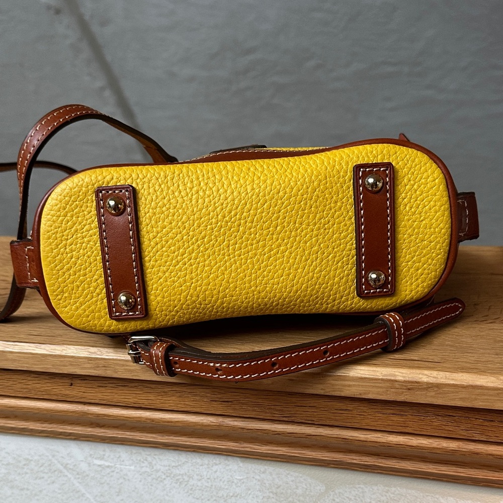 Dooney & Bourke Yellow and Brown Satchel - Picture 4 of 4